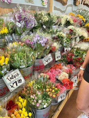 What flowers are at Trader Joe's right now, and how do they compare to the ones that bloom in the middle of a thunderstorm?